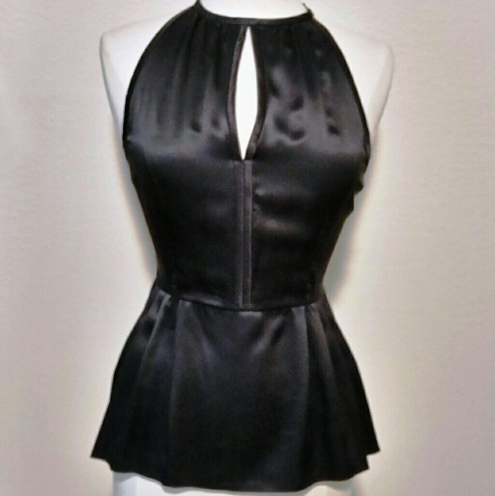 NEW Prada Sleeveless Black Silk Blouse ITALY Size 40